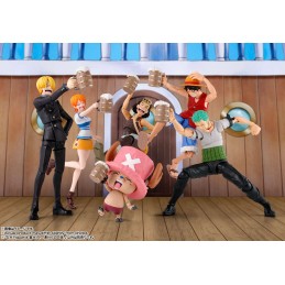 BANDAI ONE PIECE THE STRAW HAT CREW S.H. FIGUARTS PARTY SET