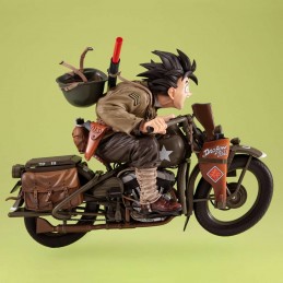 MEGAHOUSE DRAGON BALL Z SON GOKU & BIKE DESKTOP REAL MCCOY STATUE PVC FIGURE