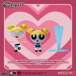THE POWERPUFF GIRLS LE SUPERCHICCHE SET 5 POINTS ACTION FIGURE 4X SET MEZCO TOYS