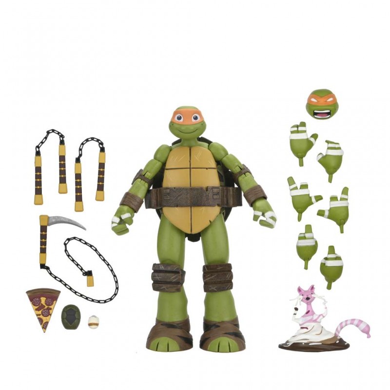 NECA TMNT NINJA TURTLES 2012 MICHELANGELO ULTIMATE ACTION FIGURE