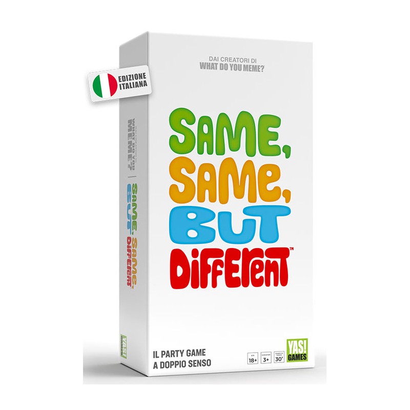 SAME SAME BUT DIFFERENT GIOCO DA TAVOLO ITALIANO YAS! GAMES
