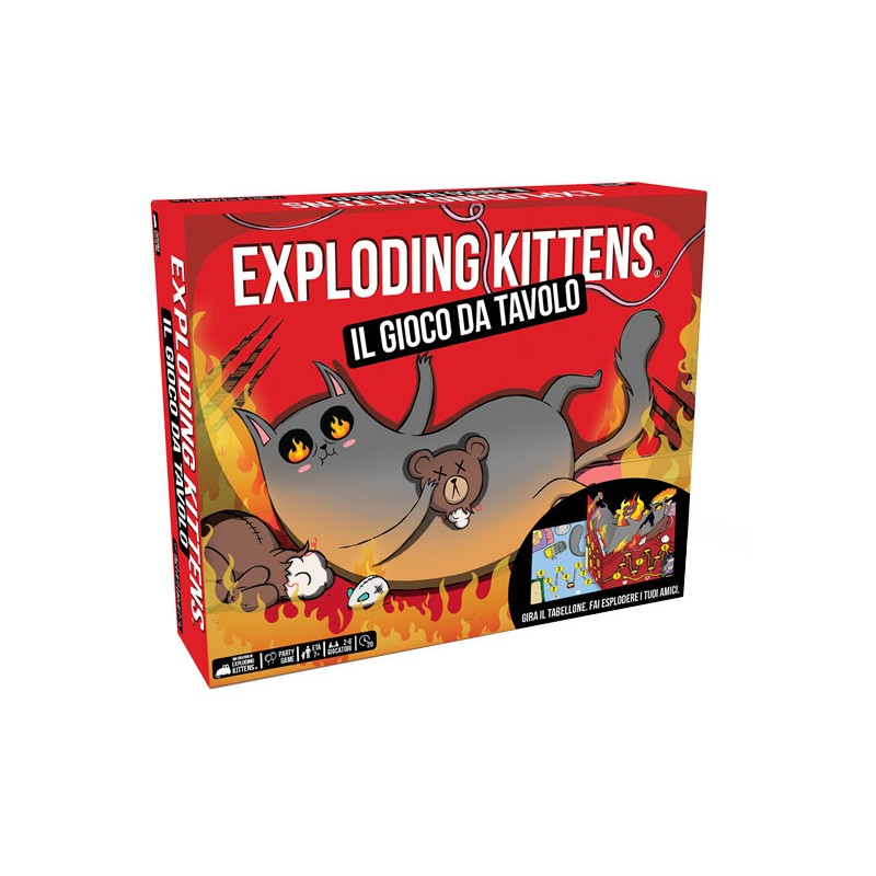ASMODEE EXPLODING KITTENS THE BOARDGAME ITALIAN EDITION