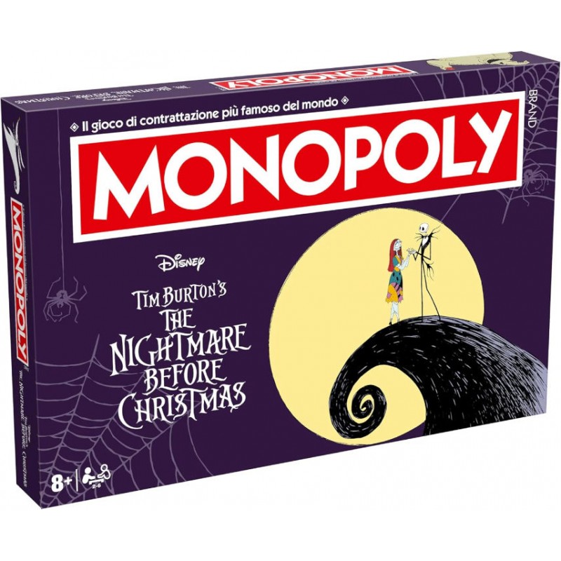 WINNING MOVES MONOPOLY THE NIGHTMARE BEFORE CHRISTMAS ITALIAN EDITION