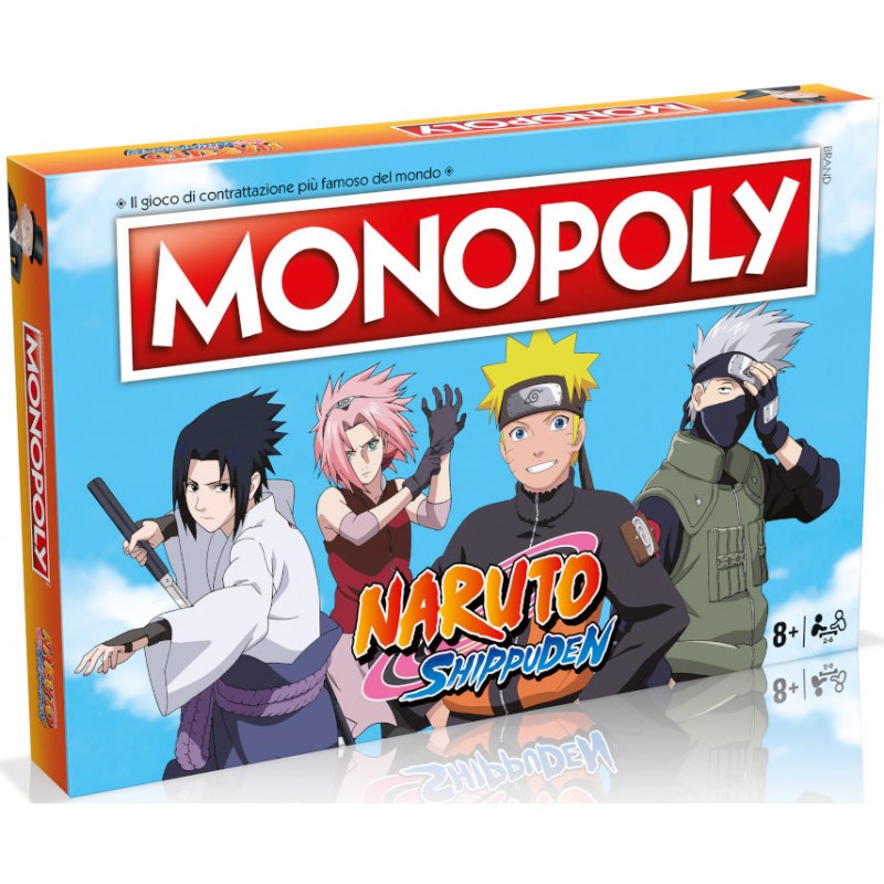 WINNING MOVES MONOPOLY NARUTO SHIPPUDEN ITALIAN EDITION