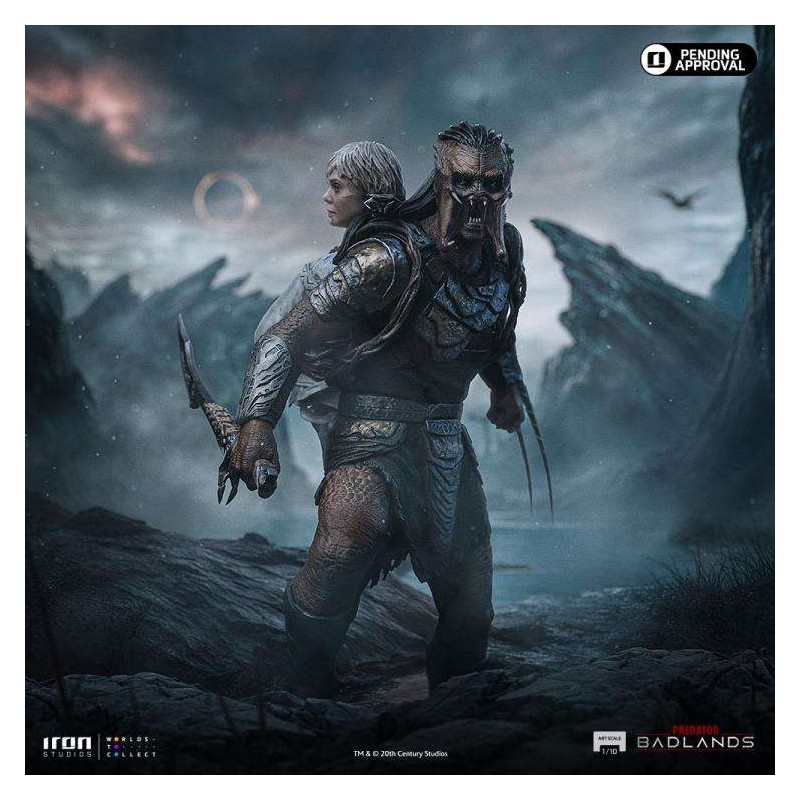 IRON STUDIOS PREDATOR BADLANDS DECK AND THIA ART SCALE 1/10 STATUA FIGURE
