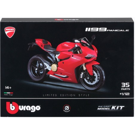 BBURAGO DUCATI 1199 PANIGALE DIE CAST METAL 1/12 MODEL KIT MODEL REPLICA