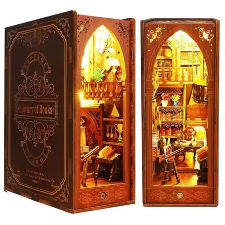 BOOK NOOK LIBRARY OF BOOKS MINI DIORAMA