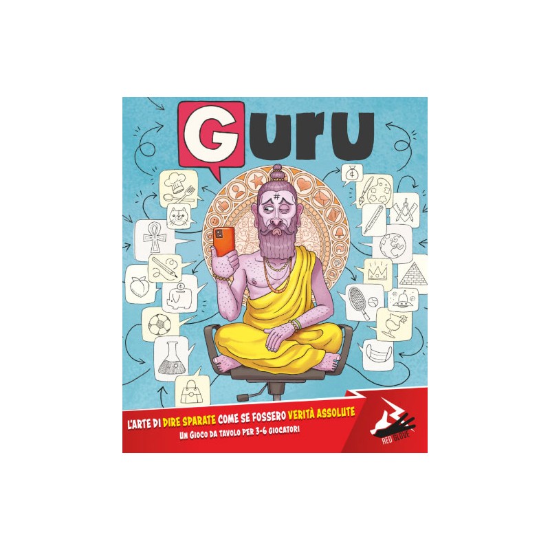 RED GLOVE GURU ITALIAN BOARDGAME