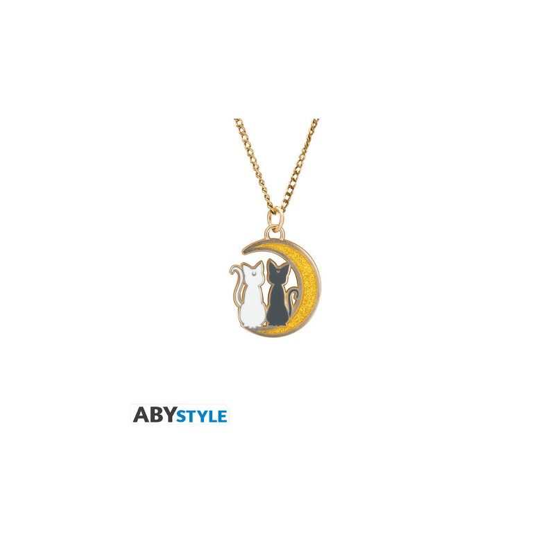 ABYSTYLE SAILOR MOON CATS ON THE MOON PENDANT NECKLACE
