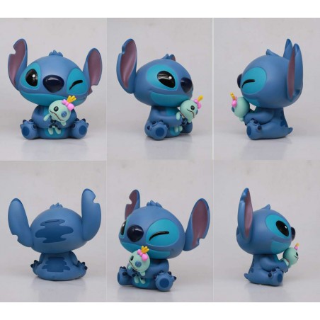 LILO AND STITCH WITH PUPPY MONEY BANK SALVADANAIO FIGURE