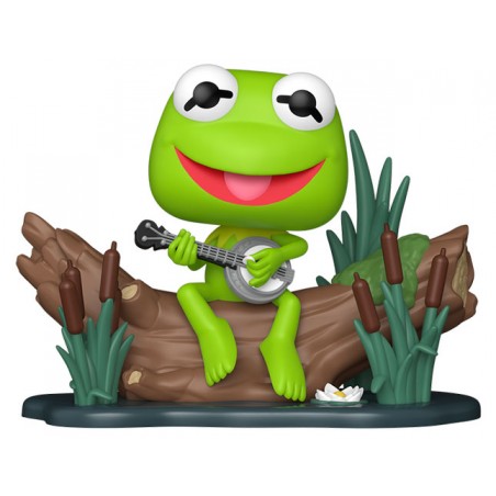 FUNKO POP! THE MUPPETS KERMIT WITH BANJO DELUXE BOBBLE HEAD KNOCKER FIGURE
