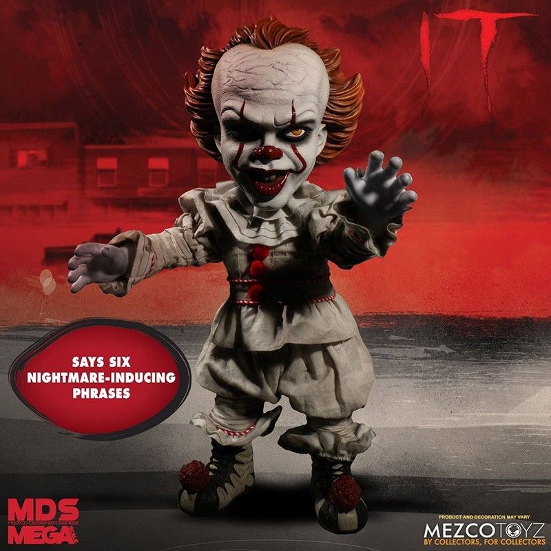 IT 2017 MEGA SCALE TALKING PENNYWISE 40 CM ACTION FIGURE MEZCO TOYS IT 2017 MEGA SCALE TALKING PENNYWISE 40 CM ACTION FIGURE MEZCO TOYS