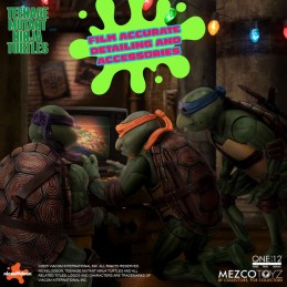 MEZCO TOYS TEENAGE MUTANT NINJA TURTLES 1990 MOVIE SET 4X ONE:12 COLLECTIVE SERIES ACTION FIGURES