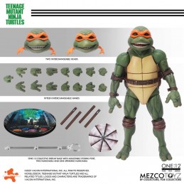 MEZCO TOYS TEENAGE MUTANT NINJA TURTLES 1990 MOVIE SET 4X ONE:12 COLLECTIVE SERIES ACTION FIGURES