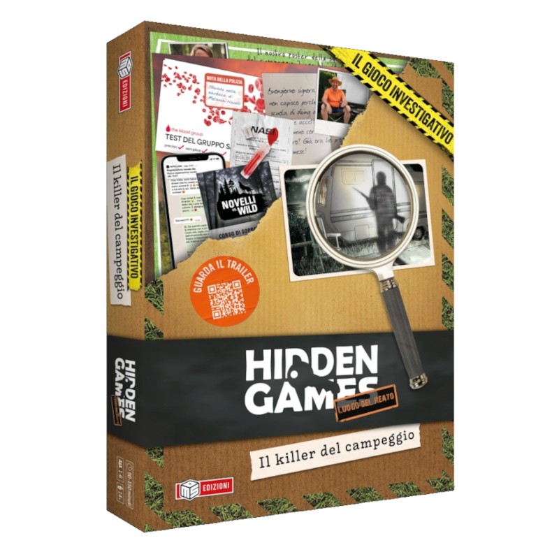 MS EDIZIONI HIDDEN GAMES IL KILLER DEL CAMPEGGIO - ITALIAN BOARDGAME
