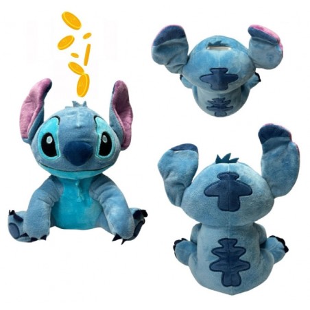 DISNEY STITCH MONEY BANK PLUSH FIGURE
