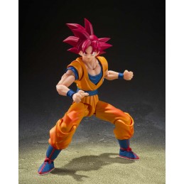 DRAGON BALL SUPER SAIYAN GOD SON GOKU GOD AURA S.H. FIGUARTS ACTION FIGURE BANDAI