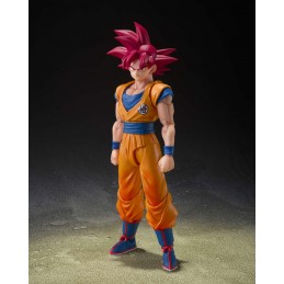 BANDAI DRAGON BALL SUPER SAIYAN GOD SON GOKU GOD AURA S.H. FIGUARTS SERIES ACTION FIGURE