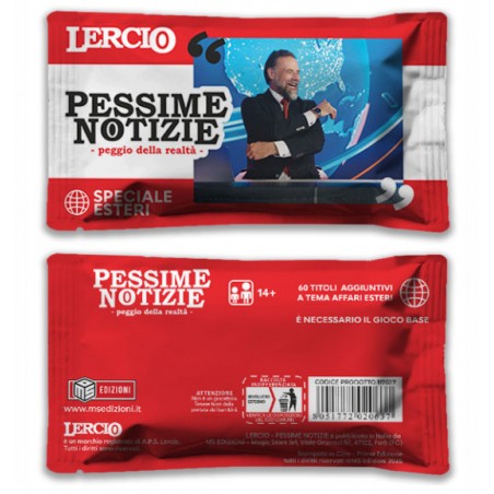 LERCIO PESSIME NOTIZIE ESPANSIONE SPECIALE ESTERI GIOCO DA TAVOLO ITALIANO