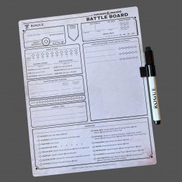 DUNGEONS AND DRAGONS ROGUE BATTLE BOARD SCHEDA PERSONAGGIO BEADLE AND GRIMM'S