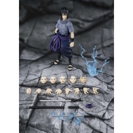 BANDAI NARUTO SHIPPUDEN SASUKE UCHIHA SOLITARY SHINOBI S.H. FIGUARTS SERIES ACTION FIGURE