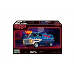 STRANGER THINGS GMC WSQK SQUAWK VAN 1/25 MODEL KIT FIGURE REVELL