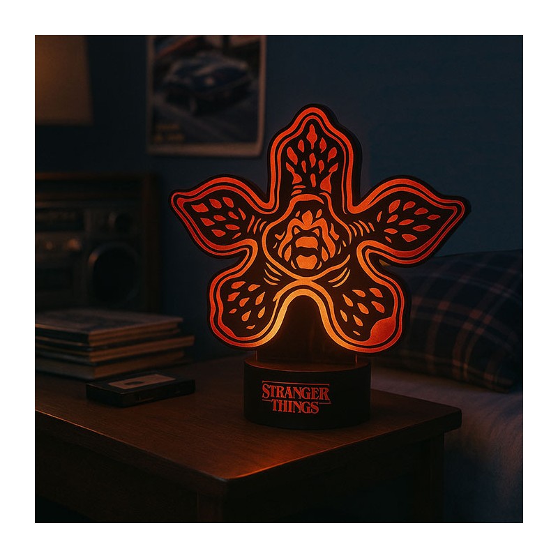 STRANGER THINGS DEMOGORGONE LED LASER ETCHED LAMPADA FIZZ CREATIONS