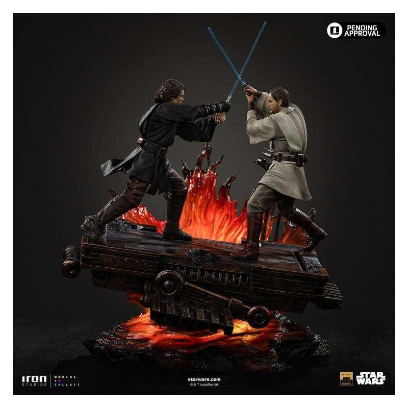IRON STUDIOS STAR WARS ANAKIN SKYWALKER VS OBI-WAN KENOBI ART SCALE DELUXE 1/10 STATUE FIGURE