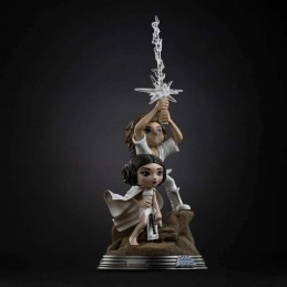 STAR WARS LUKE SKYALKER AND LEIA ORGANA MINICO FIGURE STATUA IRON STUDIOS