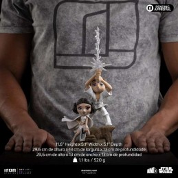 STAR WARS LUKE SKYALKER AND LEIA ORGANA MINICO FIGURE STATUA IRON STUDIOS