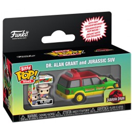 FUNKO BITTY POP! JURASSIC PARK DR. ALAN GRANT CON SUV MINI FIGURE FUNKO