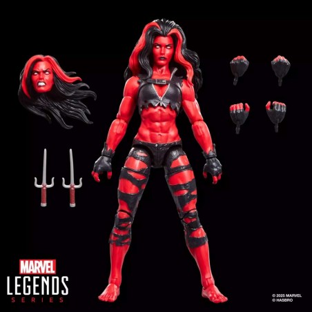MARVEL LEGENDS RED SHE-HULK ACTION FIGURE