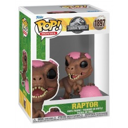 JURASSIC WORLD FUNKO POP! RAPTOR (PINK EGG) BOBBLE HEAD FUNKO