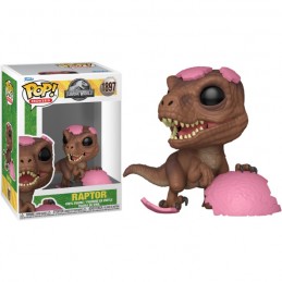 FUNKO JURASSIC WORLD FUNKO POP! RAPTOR (PINK EGG) BOBBLE HEAD