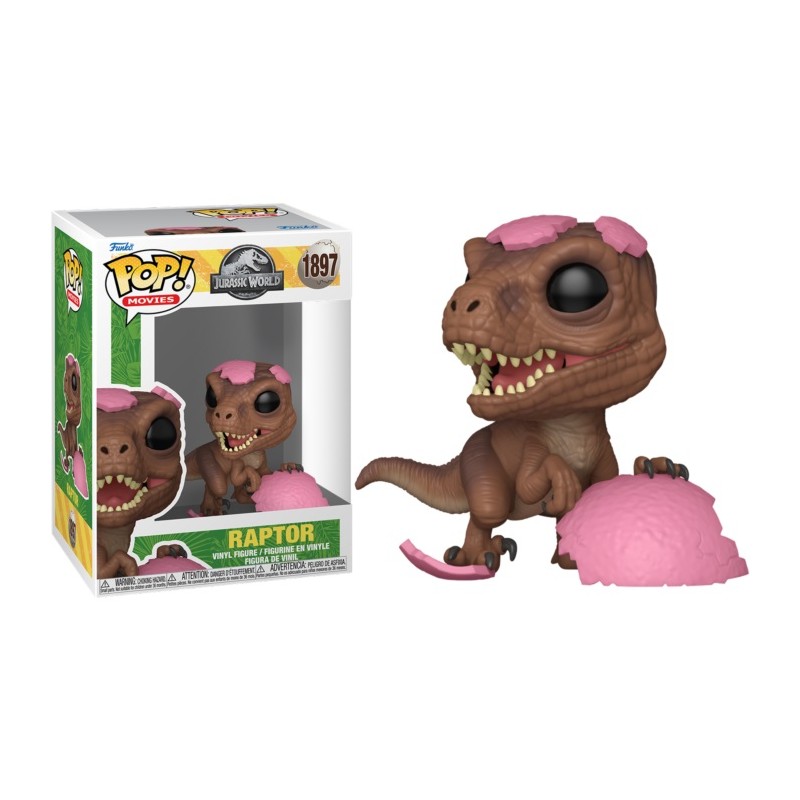 JURASSIC WORLD FUNKO POP! RAPTOR (PINK EGG) BOBBLE HEAD FUNKO