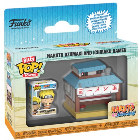 FUNKO BITTY POP! NARUTO SHIPPUDEN ICHIRAKU RAMEN CON NARUTO MINI FIGURE