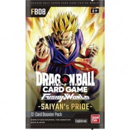 BANDAI DRAGON BALL SUPER CARD FUSION WORLD SAIYAN PRIDE FB08 EU BUSTINA IN INGLESE