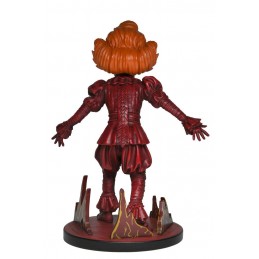 IT WELCOME TO DERRY BLOOD PENNYWISE BOBBLE HEAD KNOCKER FIGURE NECA