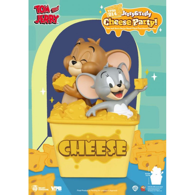 BEAST KINGDOM TOM & JERRY JERRY & TUFFY CHEESE PARTY BANK