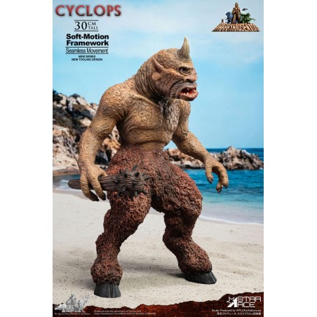 RAY HARRYHAUSEN SOFT-MOTION SERIES CYCLOPS STATUA DIORAMA