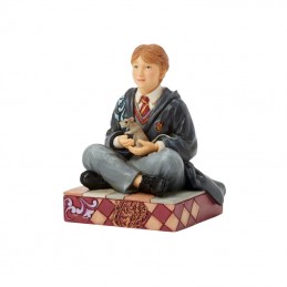 HARRY POTTER RON WEASLEY WITH SCABBERS STATUA FIGURE ENESCO