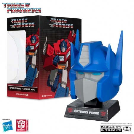 TRANSFORMERS OPTIMUS PRIME 1:3 SCALE HEAD REPLICA IN PVC