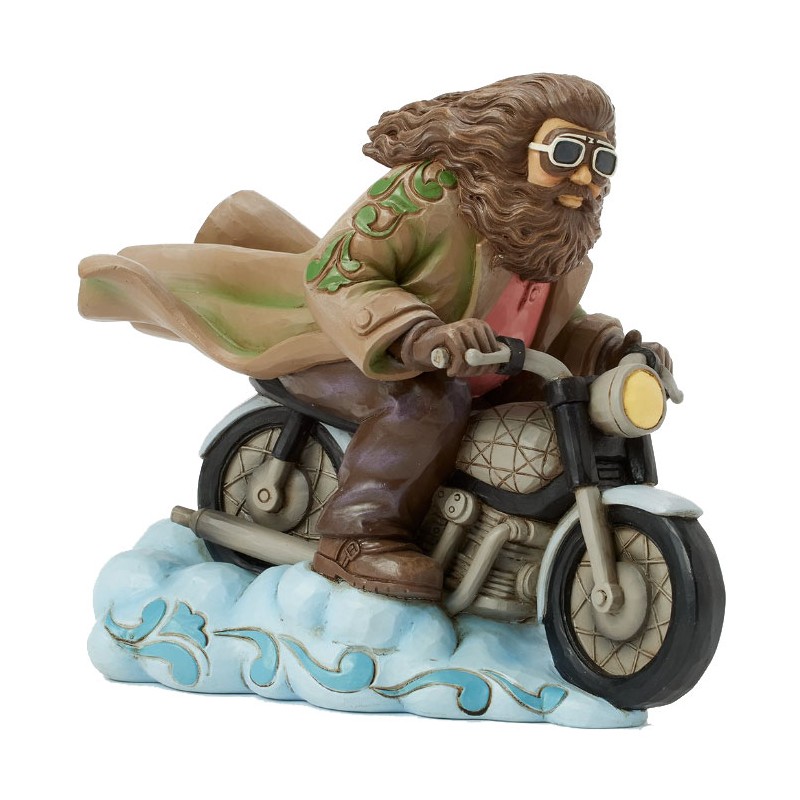ENESCO HARRY POTTER RUBEUS HAGRID ON BIKE STATUE FIGURE