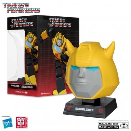 MC FARLANE TRANSFORMERS BUMBLEBEE 1:3 SCALE HEAD REPLICA IN PVC