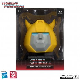 MC FARLANE TRANSFORMERS BUMBLEBEE 1:3 SCALE HEAD REPLICA IN PVC