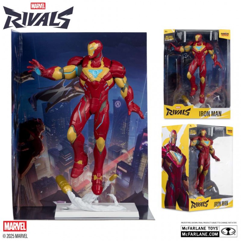 MC FARLANE MARVEL RIVALS COLLECTION PVC STATUE IRON MAN 1/6 SCALE FIGURE