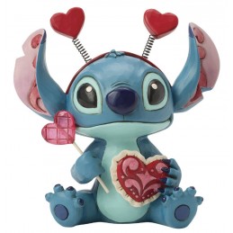 DISNEY STITCH SUCKER FOR LOVE STATUA FIGURE ENESCO