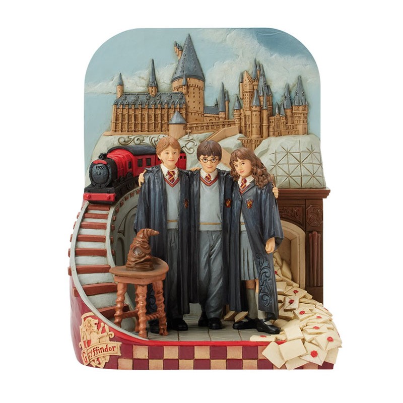 ENESCO HARRY POTTER TRIO CASTLE SCENE THE JOURNEY BEGINS STATUE FIGURE