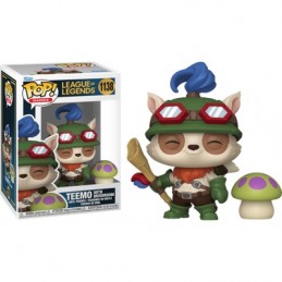 FUNKO POP! LEAGUE OF LEGENDS TEEMO WITH MUSHROOM BOBBLE HEAD FIGURE FUNKO