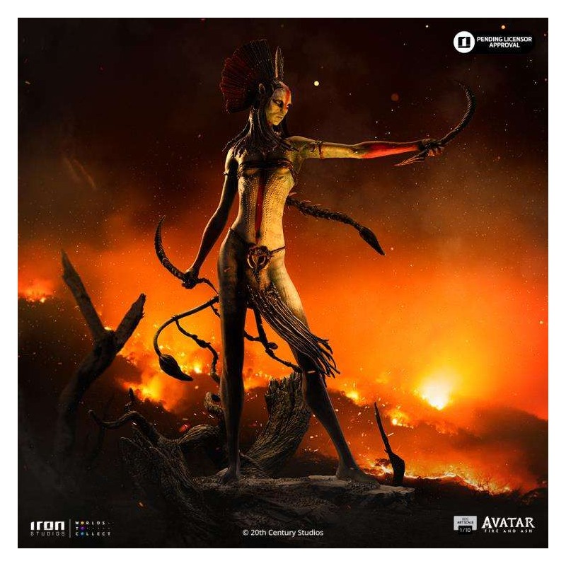 AVATAR 3 FIRE AND ASH VARANG BDS ART SCALE 1/10 STATUA FIGURE IRON STUDIOS